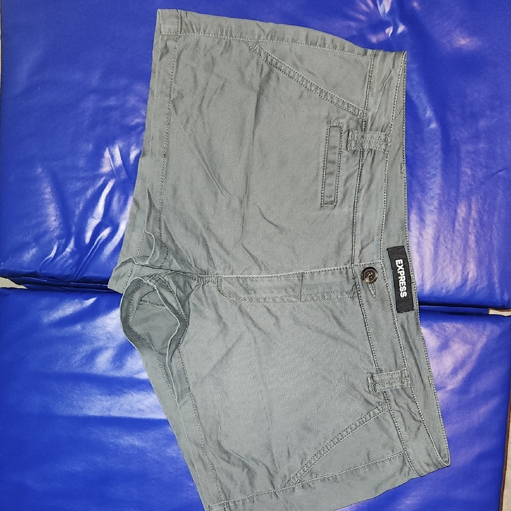 Express Olive Green Womens Shorts
